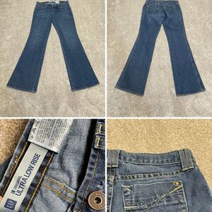 Gap womens original bootcut ankle jeans sz 4 blue jeans rodeo cowgirl Y2K